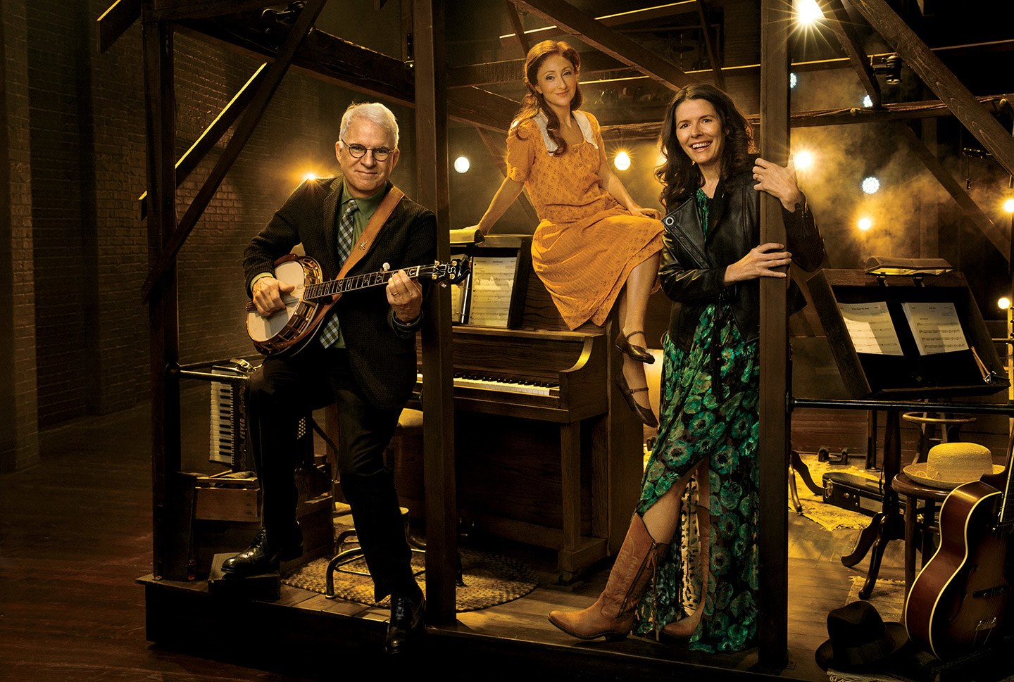 Steve Martin, Carmen Cusack, and Edie Brickell by Mark Schäfer for Vanity Fair