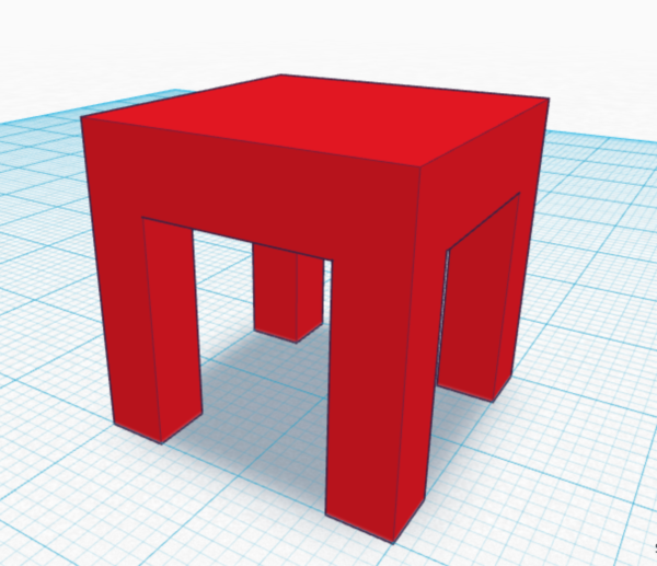 Tinkercad Table 1