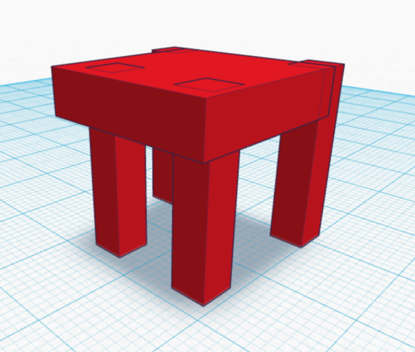 Tinkercad Table 2