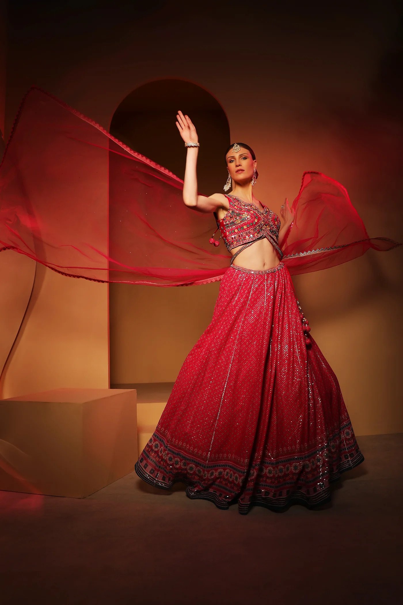 Traditional Red Lehenga