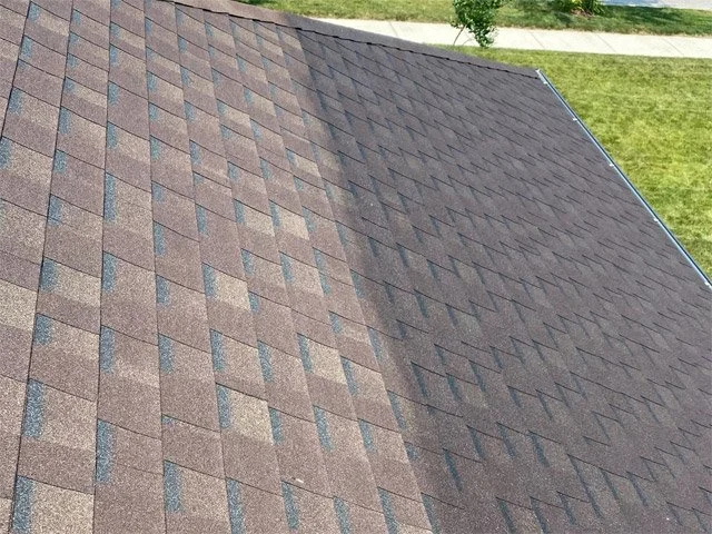 Second roof before and after shingle preservation treatment
