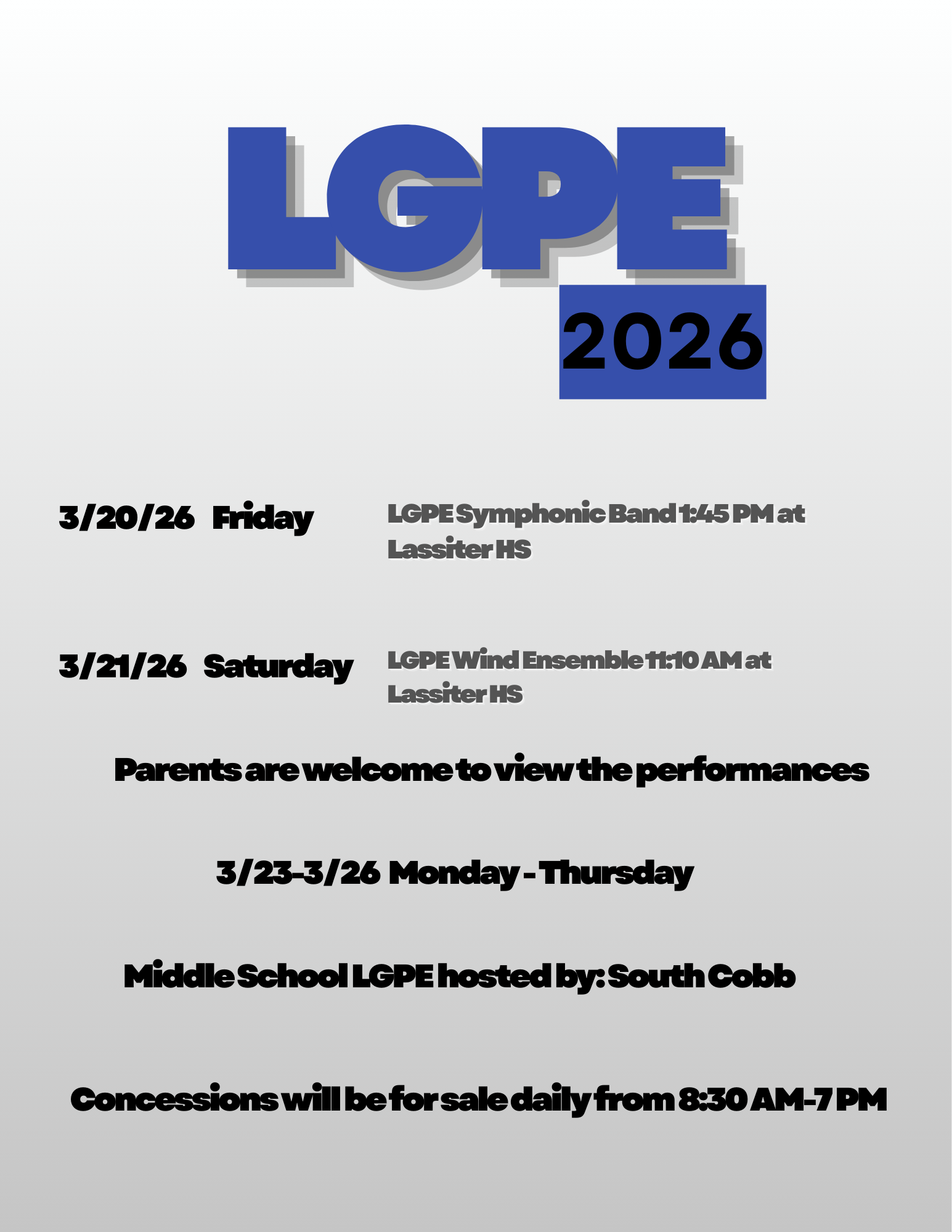 LGPE concert s