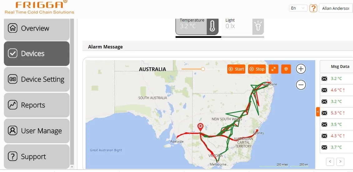 Real Time Map Tracking