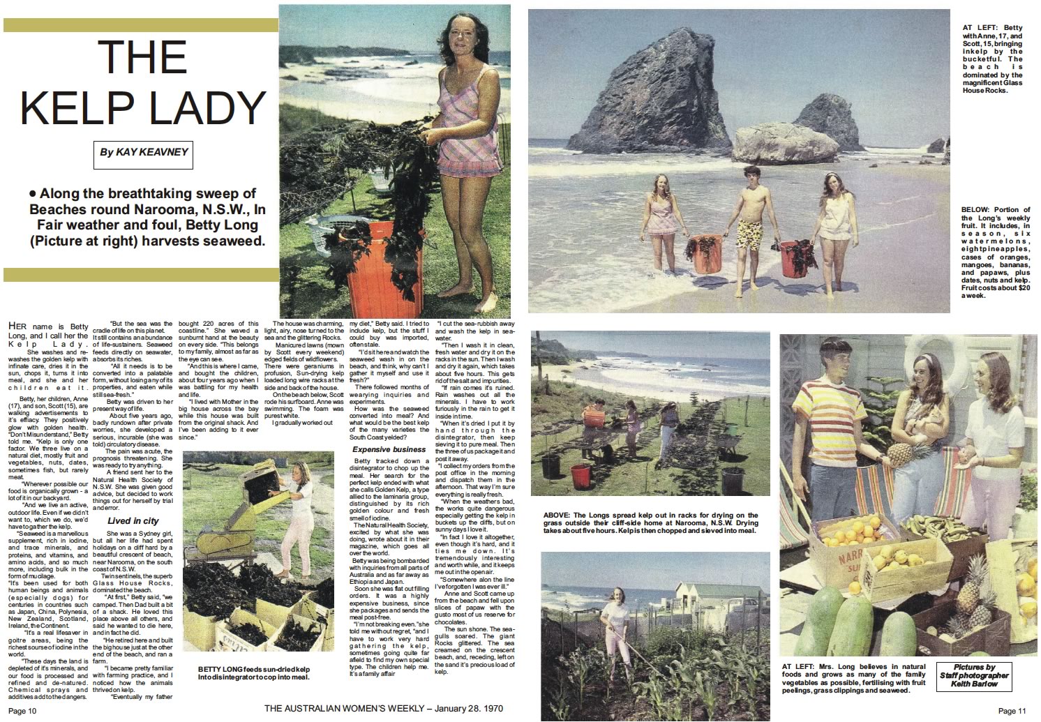 The original Women’s Weekly arttcle