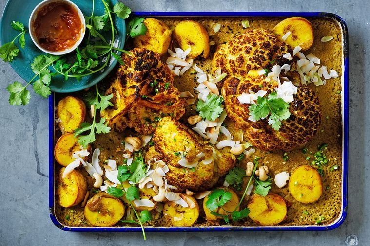 Exotic Potato and Caulifower Dish with Furikake Golden Kelp
