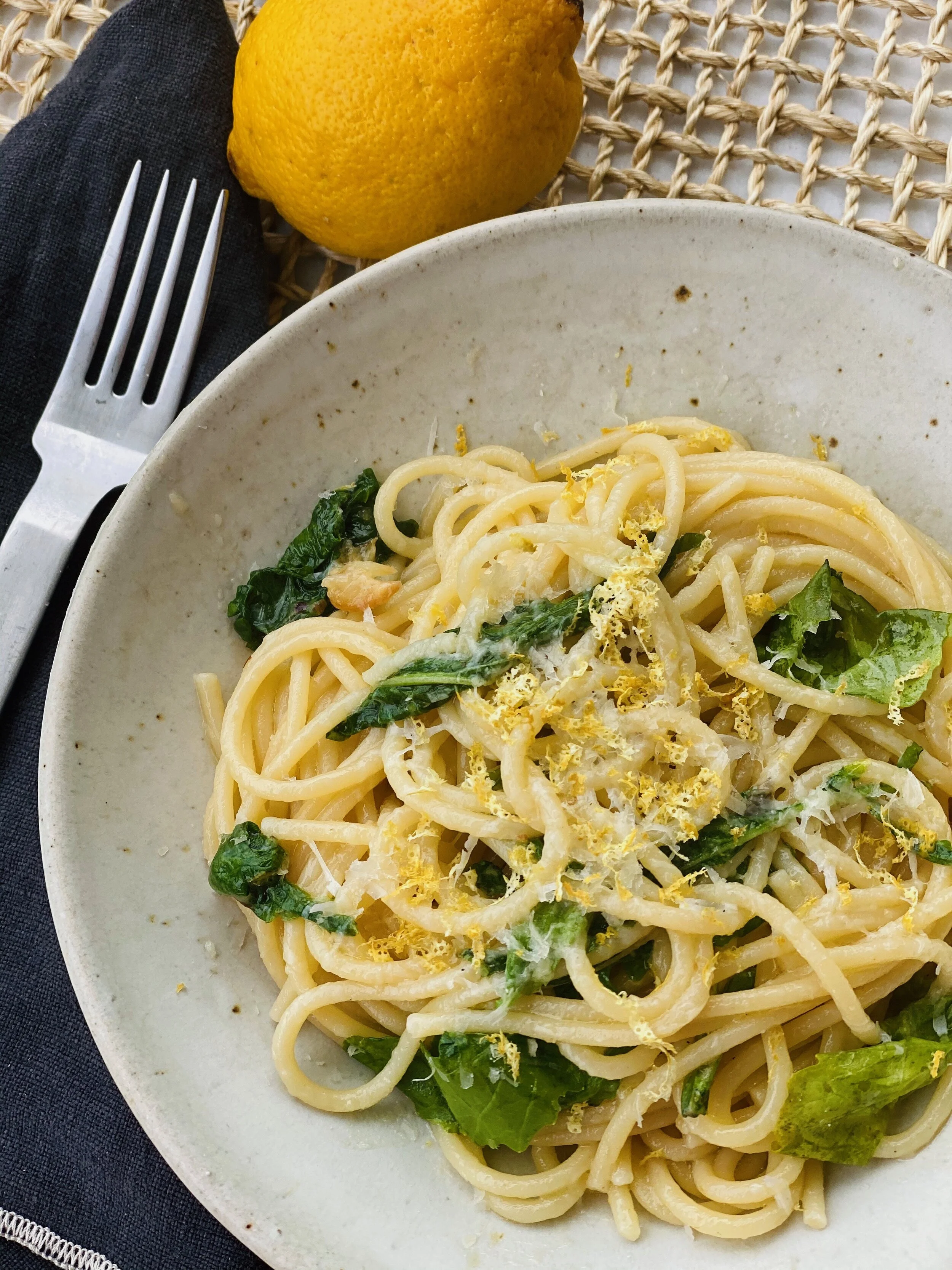 Pasta al Limone with Arugula