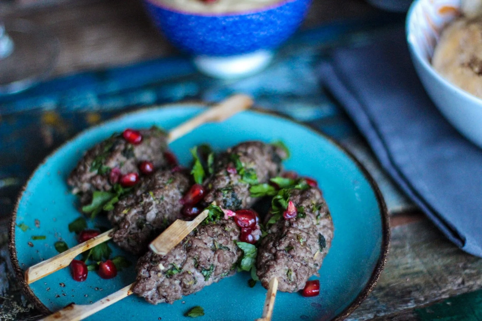 Spiced Lamb Skewers with Tzatziki