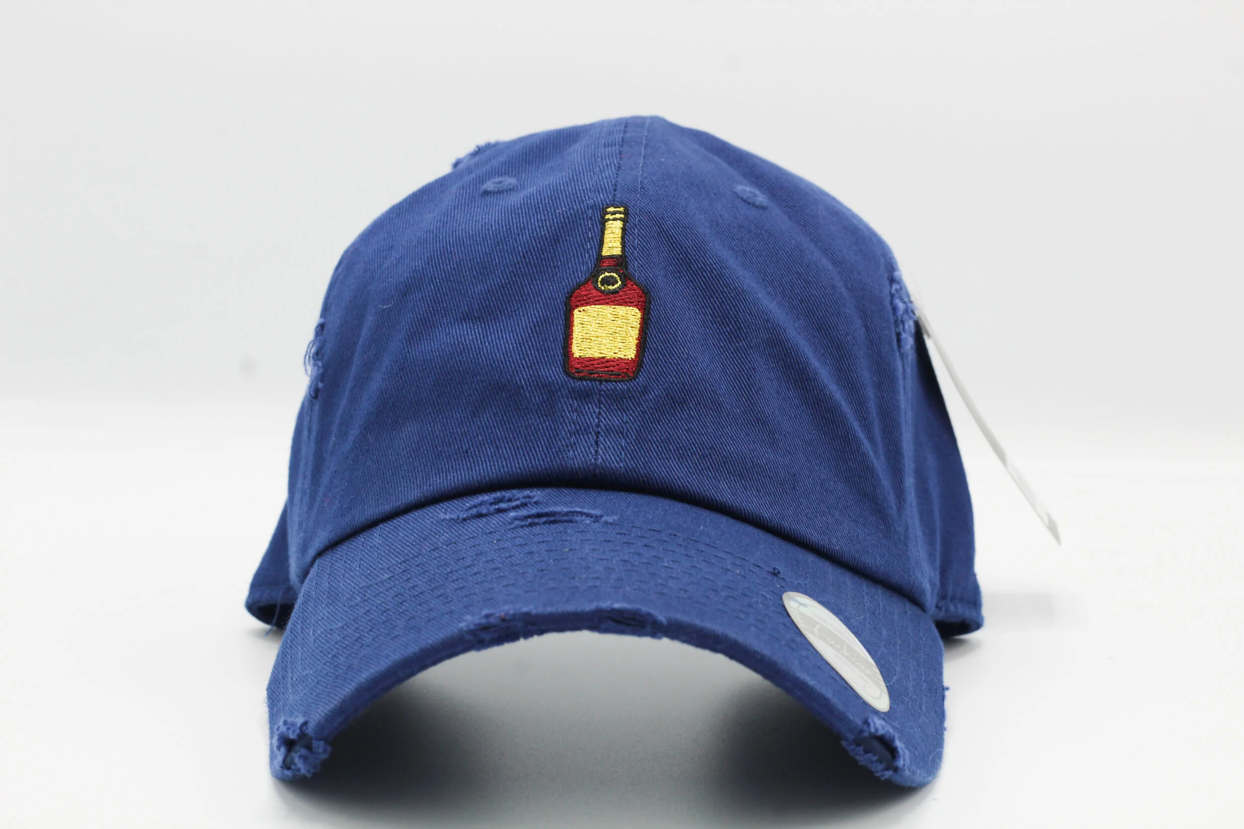 KB Ethos Distressed Dad Hat - Henny Bottle 