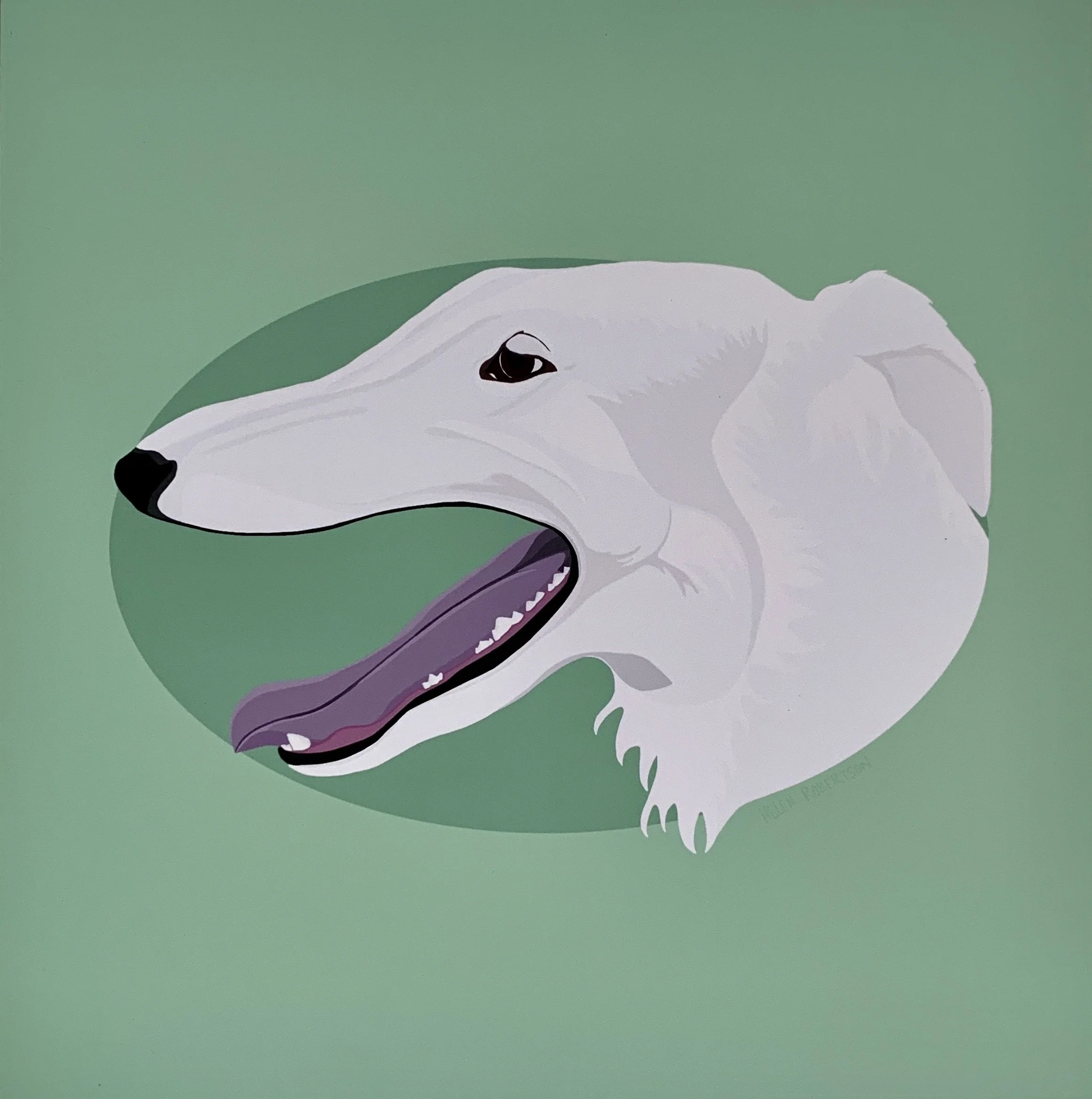 Borzoi | digital illustration