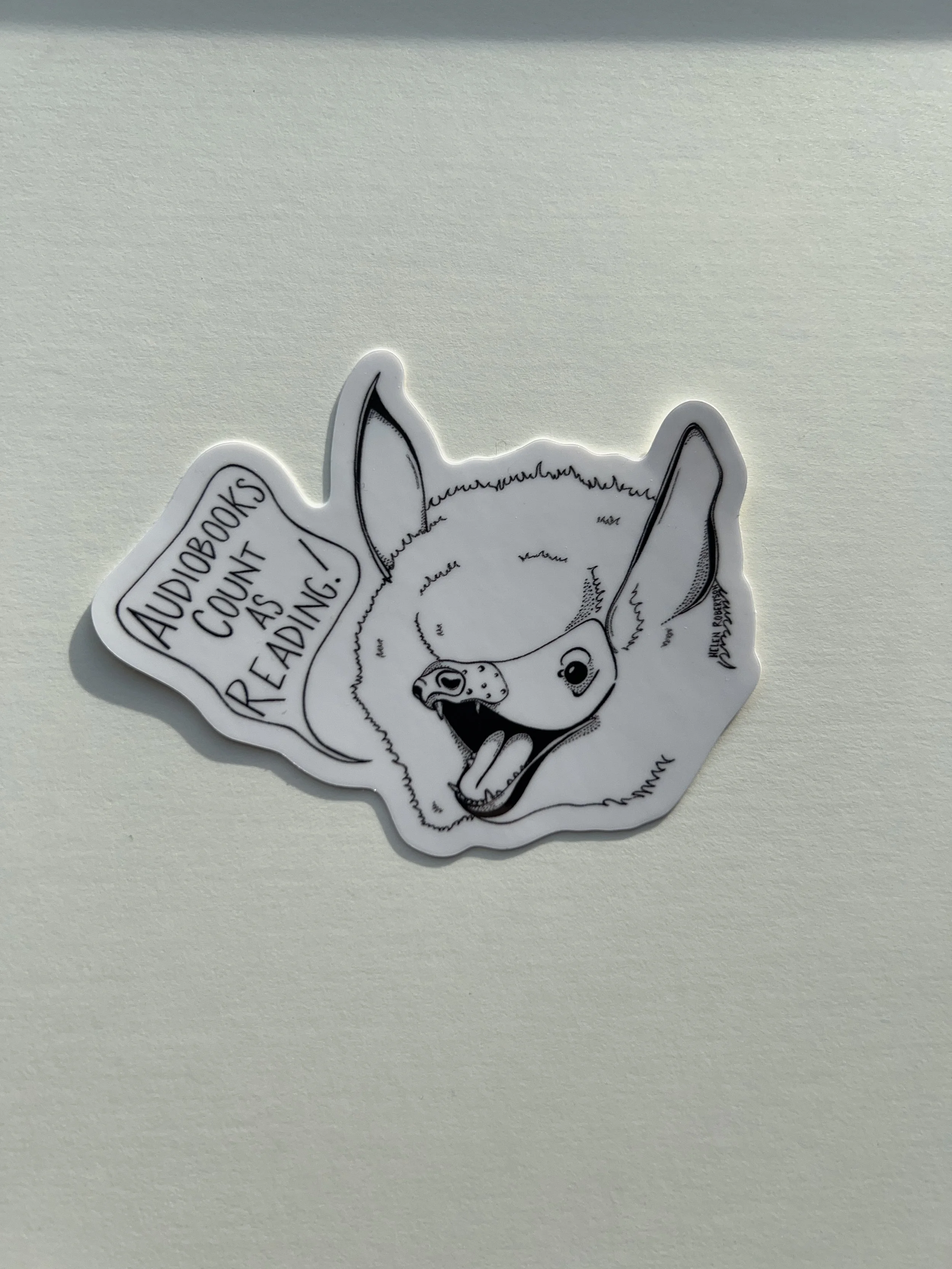 audiobook bat sticker white background.JPG