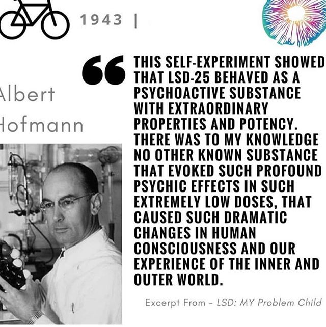 Happy Bicycle day my friends ❤️ thank you @psychedelicstoday for the post 🙌🏼⚡️