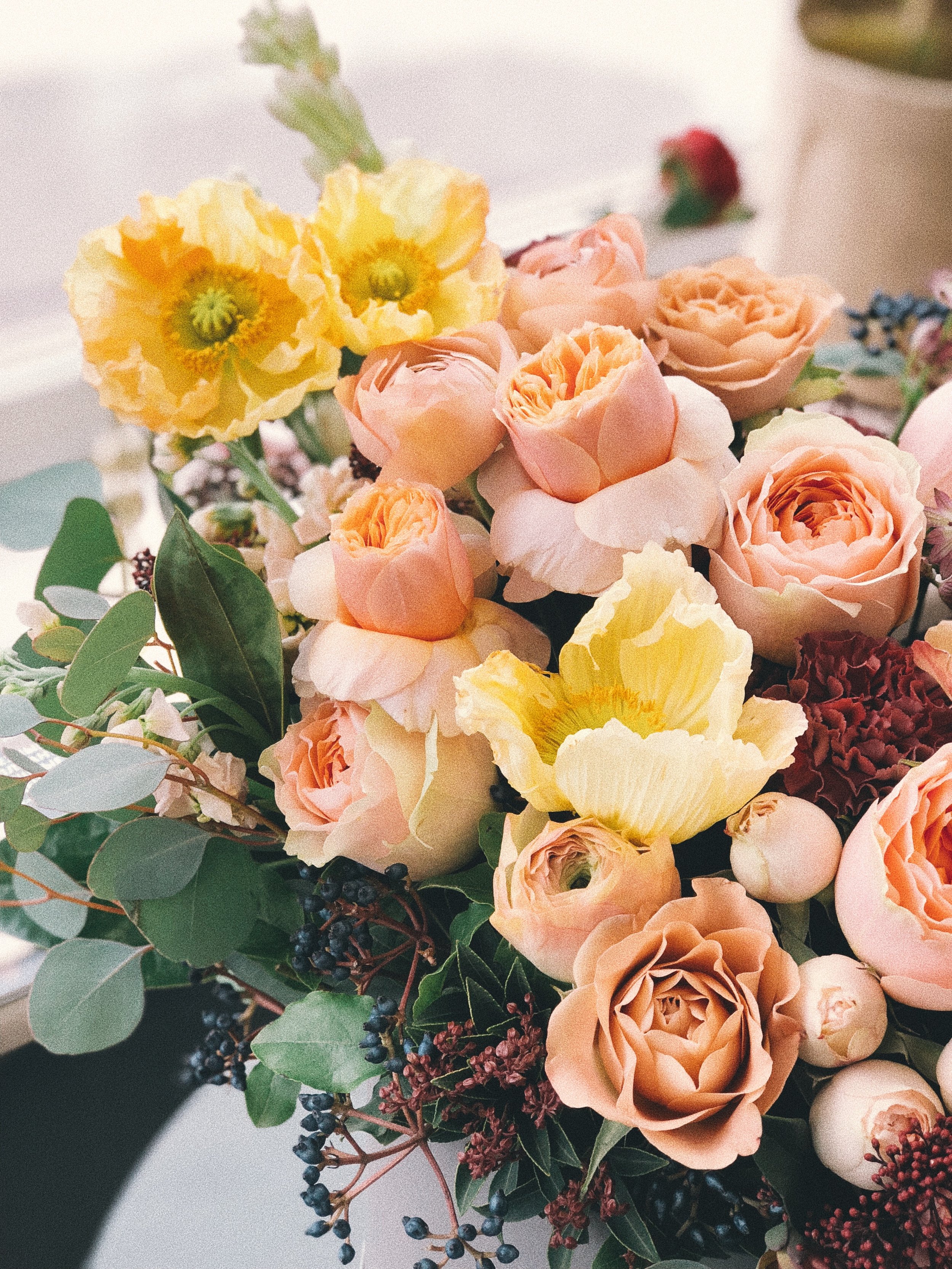 Bouquet in Vase Portland Wedding Invitation Design fest.jpg
