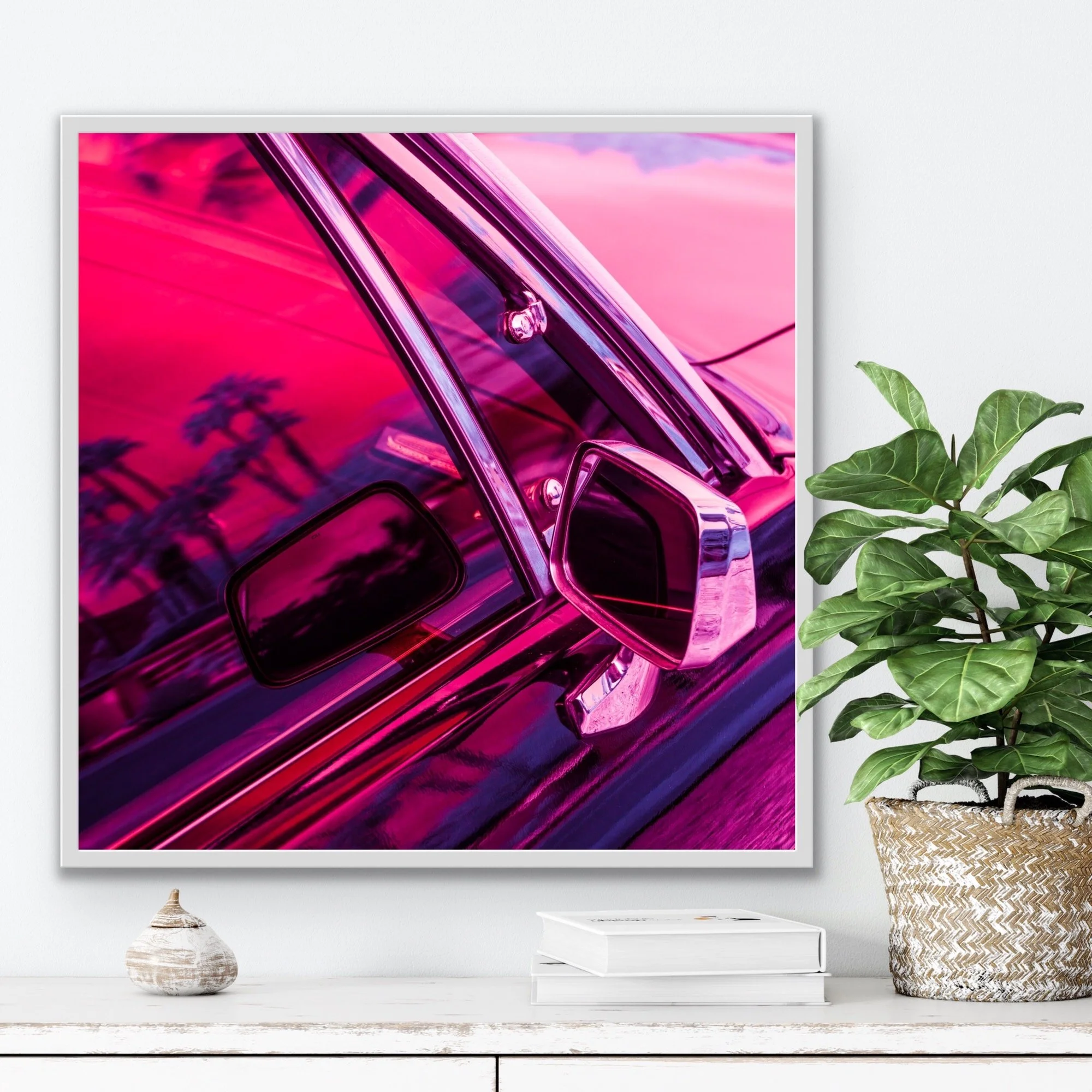 Dodge (detail) framed print plus signed Infra Realism book