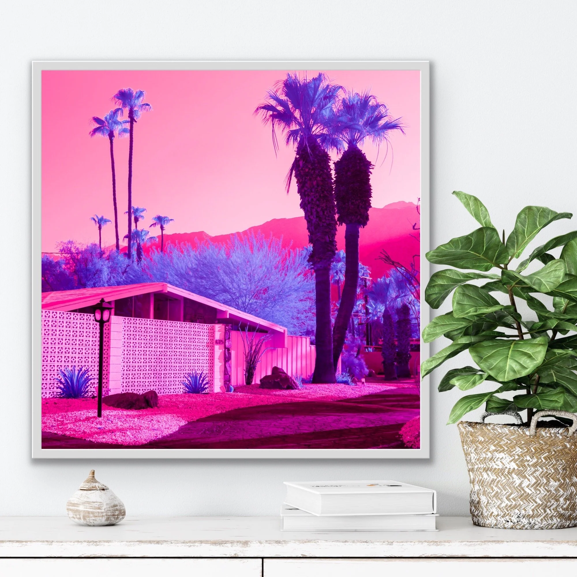 1025 E Apache (detail) framed print plus signed Infra Realism book