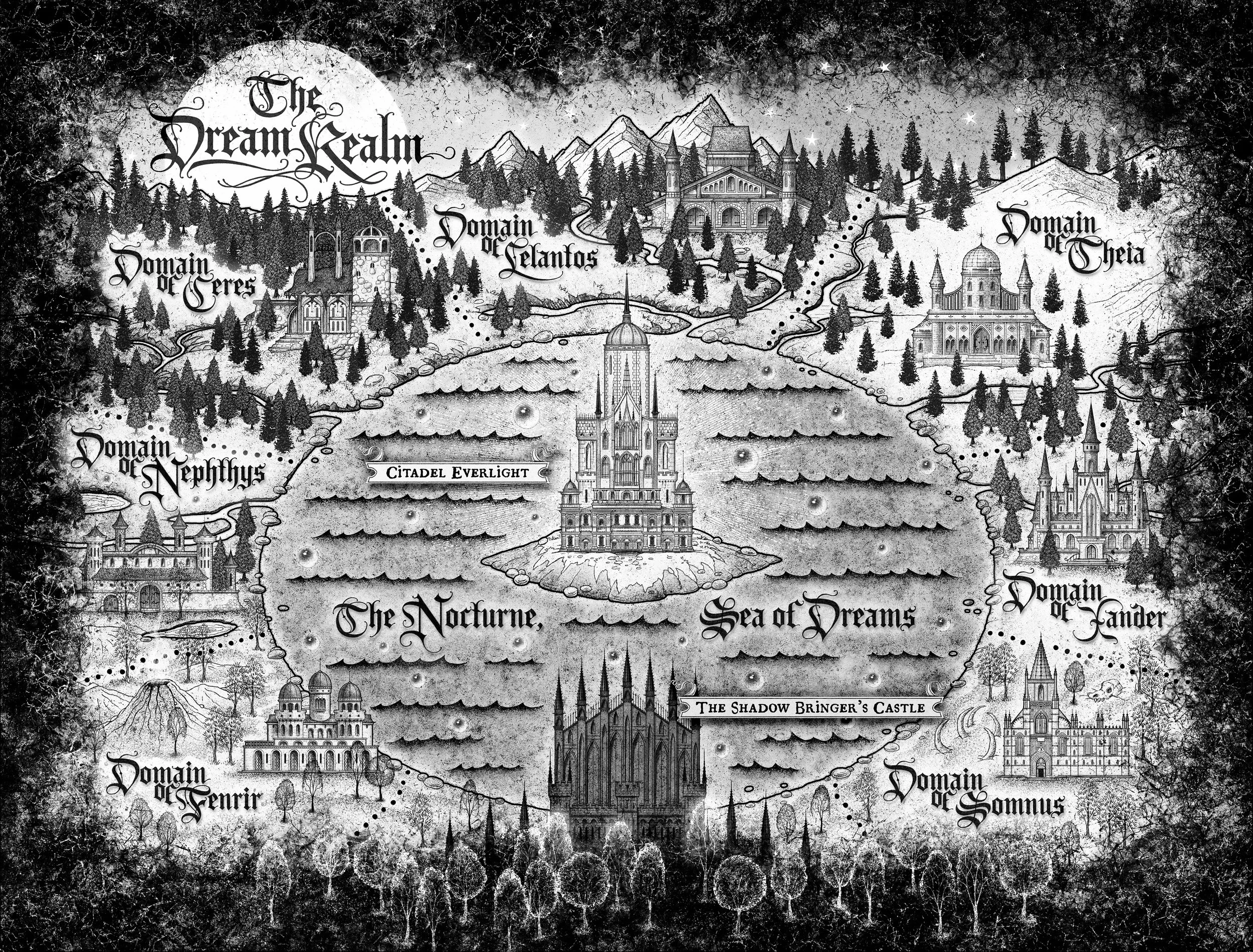 DREAM BY THE SHADOWS  Map #2  Author: Logan Karlie Christy Ottaviano Books | 2025