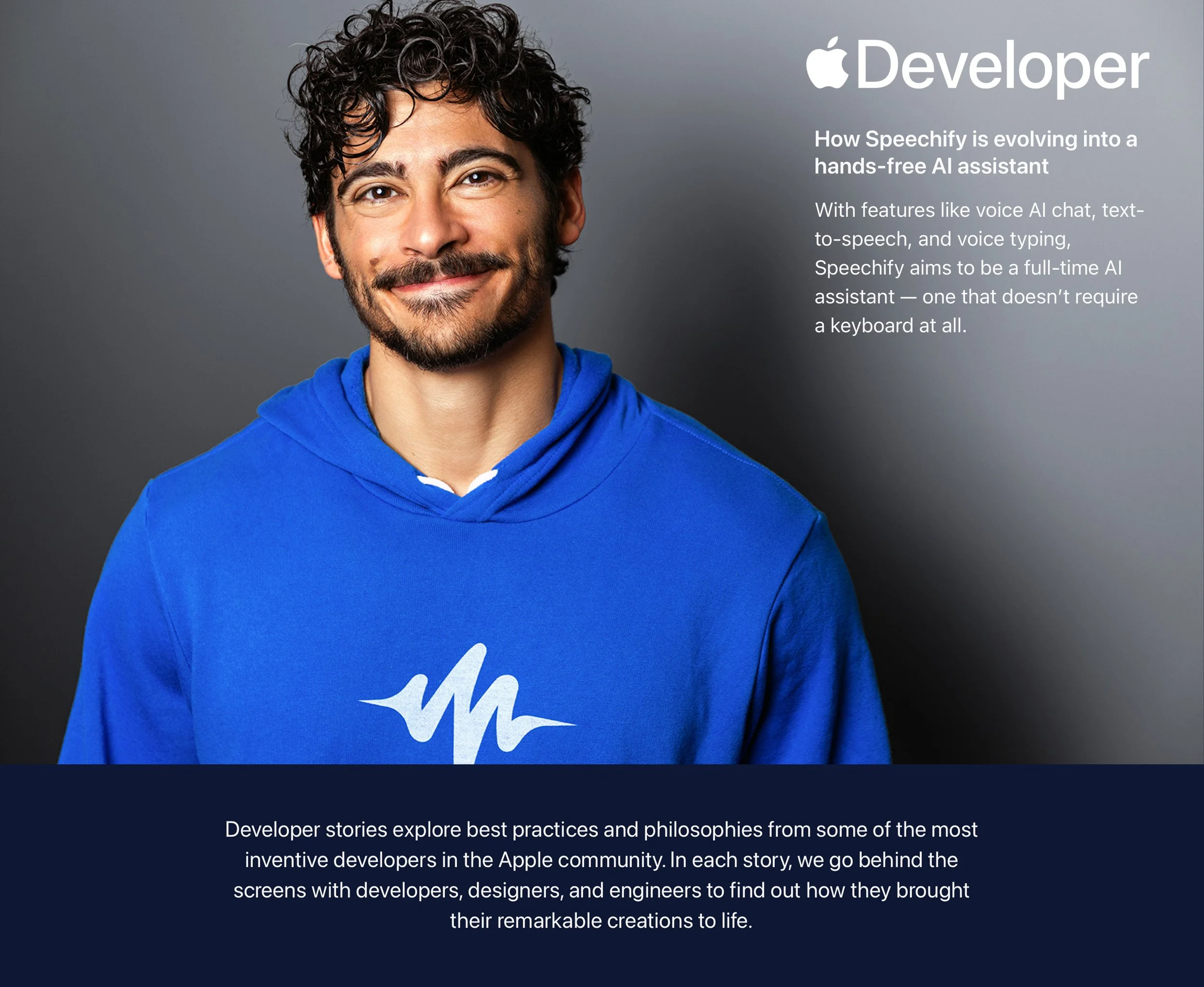 Speechify Apple Developer Stories Tearsheet 2_Logo.jpg