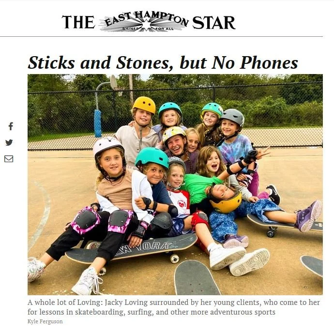 In the News: “Sticks and Stones, but No Phones”