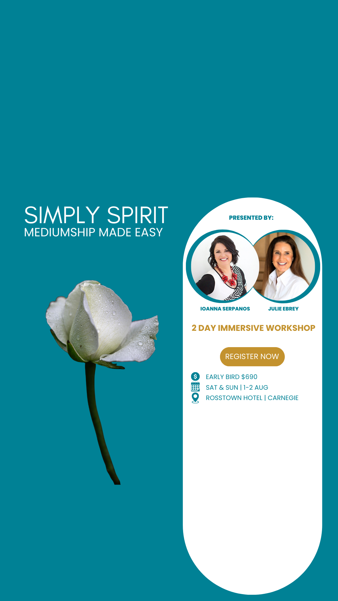 Simply Spirit - evidential mediumship made simple  (2Day workshop)