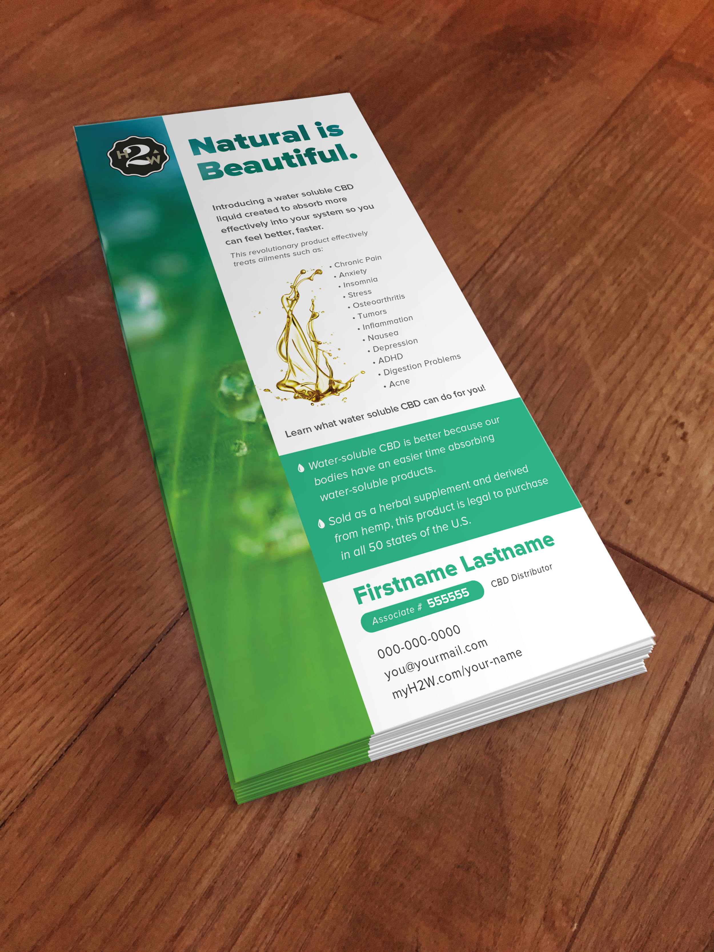 Download 100 Rack Cards Natural Theme Health To Wealth