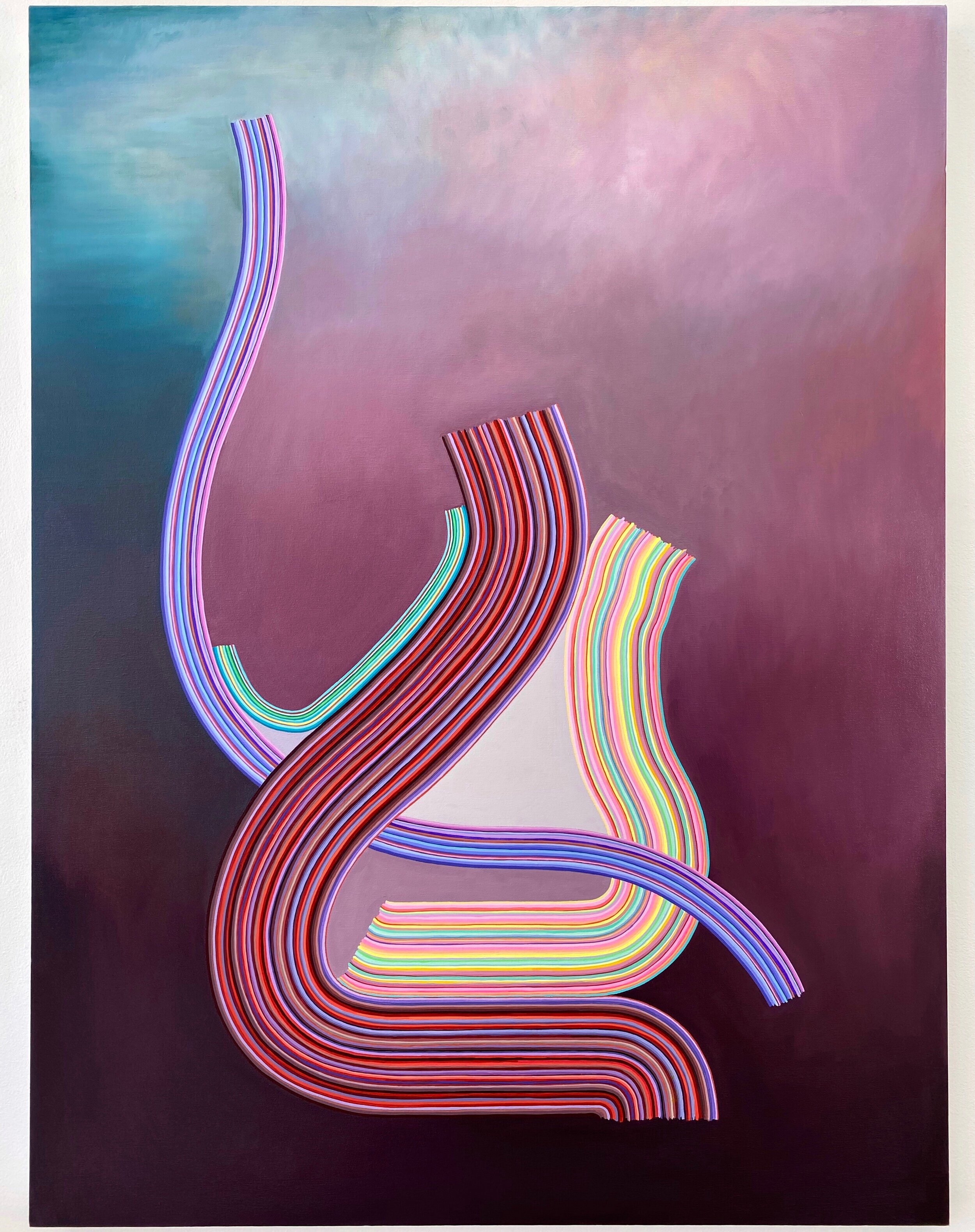  Oil and acrylic on canvas, 2020, 48” x 36” 