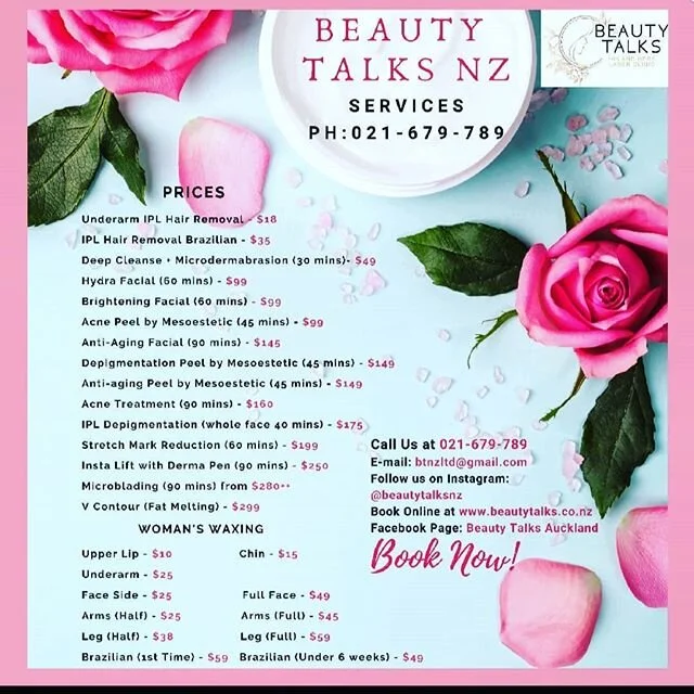 Skin matters @beautytalksnz 
Avail of our services both for men &amp; women 
Book online now! 🌐 www.beautytalks.co.nz ☎️ 021-679-789 📧 btnzltd@gmail.com
#beautytalksnz #skincareNZ #skinmatters #skincare #waxing #IPL  #antiaging