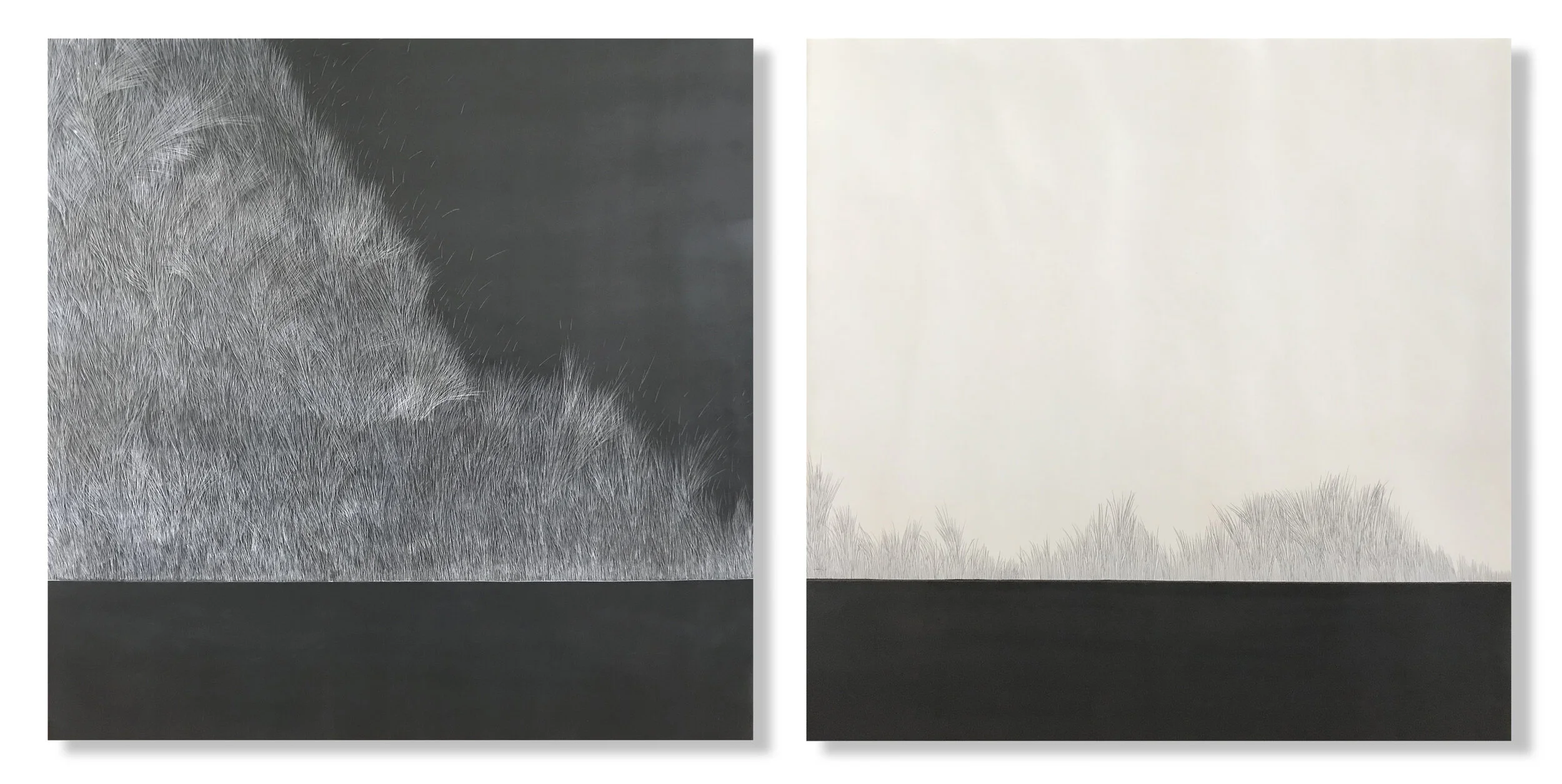 Hillside Thicket and Hillside Filament_18%22x18%22each.jpg