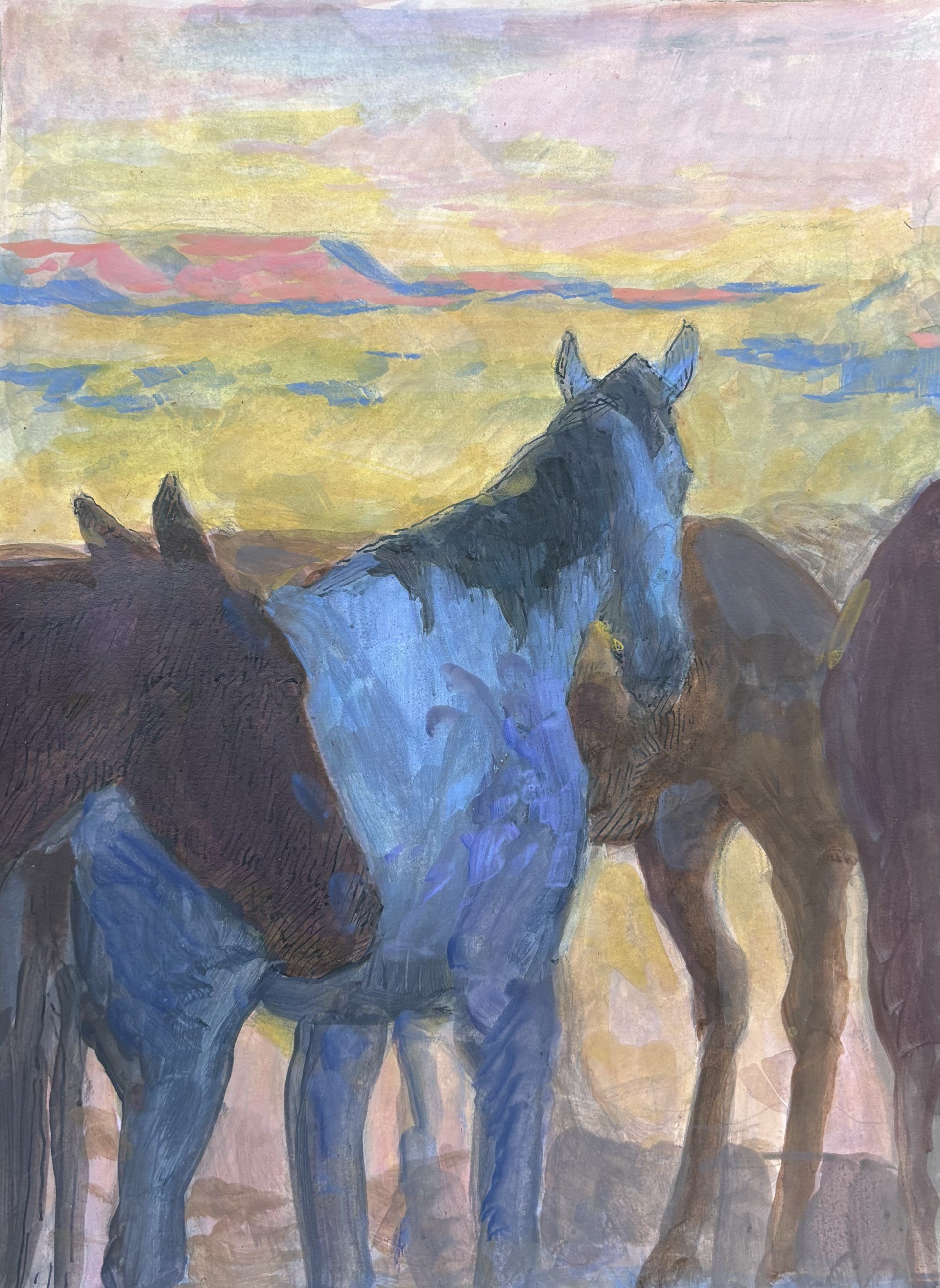 “Mustang Country” gauche 9”x12” $1200.jpg