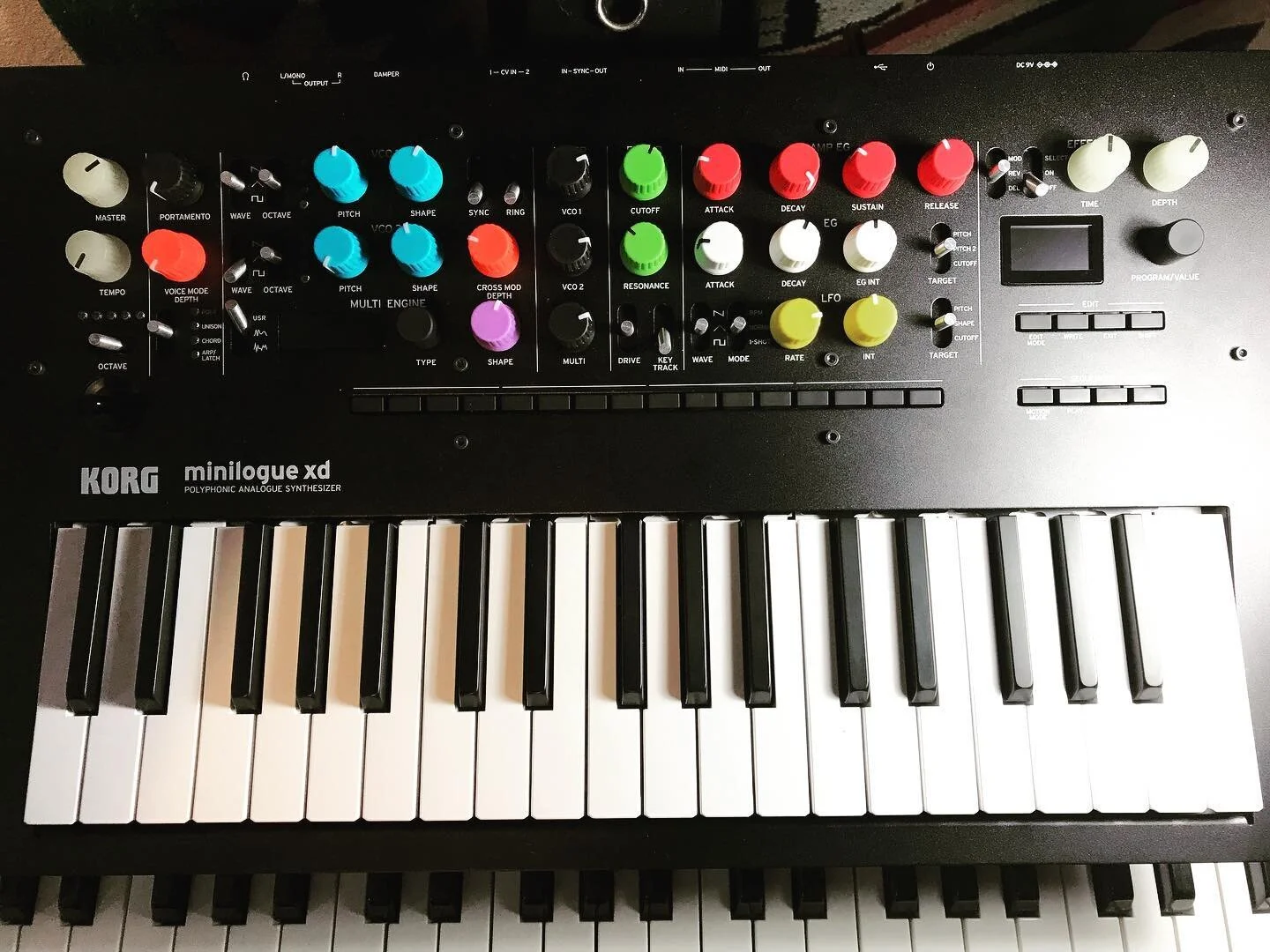 Custom knobs for me Minilogue XD. Now I can finally be awesome.