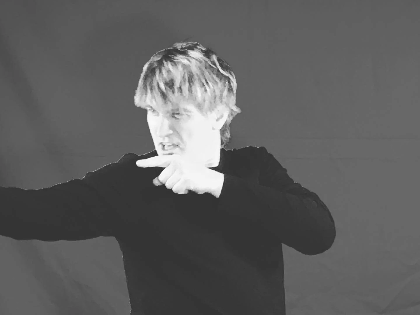 The unstoppable moves of O-Shock and Jan Daandersun, keyboard expert! Stills from day 5? of shooting for Give It A Shot. The video is actually gonna be really scary. #synthwave #darkwave #synthpop #synthmusic #newwave #darkansas #electropop