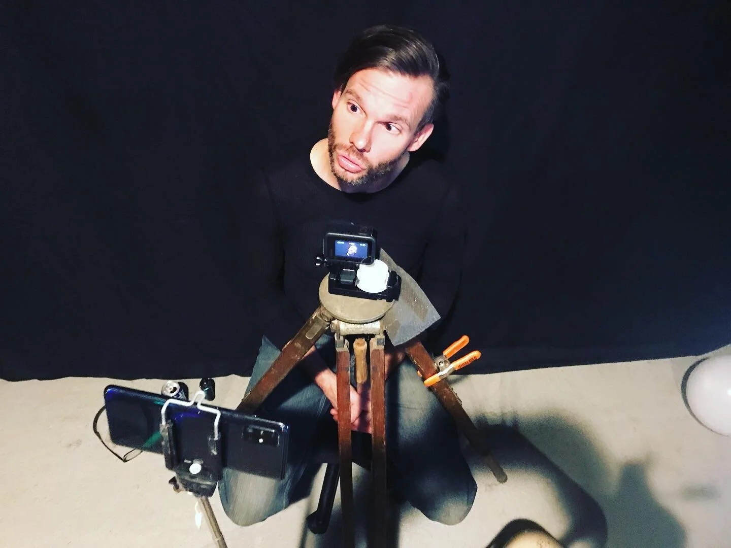 Riley lookin like he just asked a question but I&rsquo;m pretty sure he didn&rsquo;t.
#synthpop #electro #synthwave #gopro #electropop