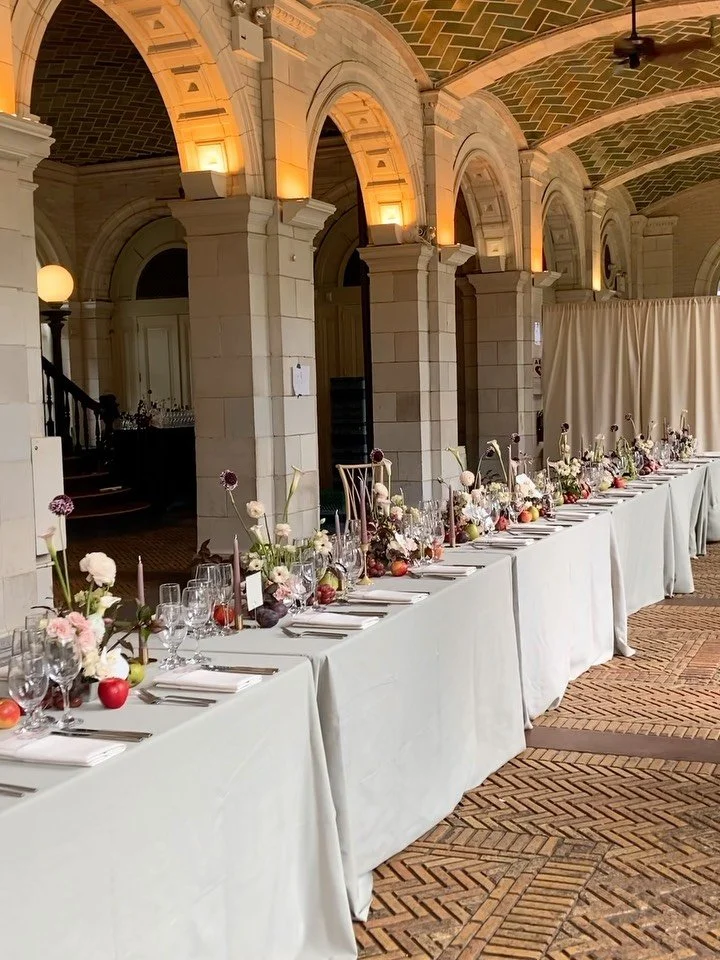 My new favorite tablescape 🍇🍐🍆