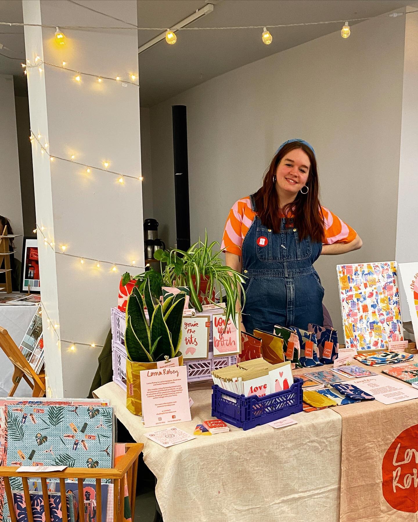 happy sunday!!! i&rsquo;m here at @the_tetley with wonderful helper @annajanehudson for day 2 of their valentines makers market til 4 today! there&rsquo;s lovely makers stalls and food stalls, and lovely valentines vibes for your sunday! hope to see 