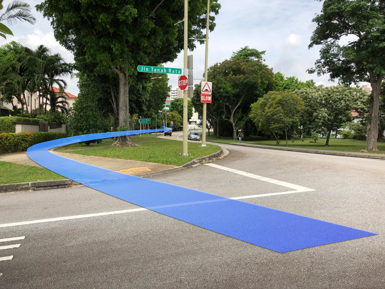 Upper Changi Road arrow towards AHS.jpg