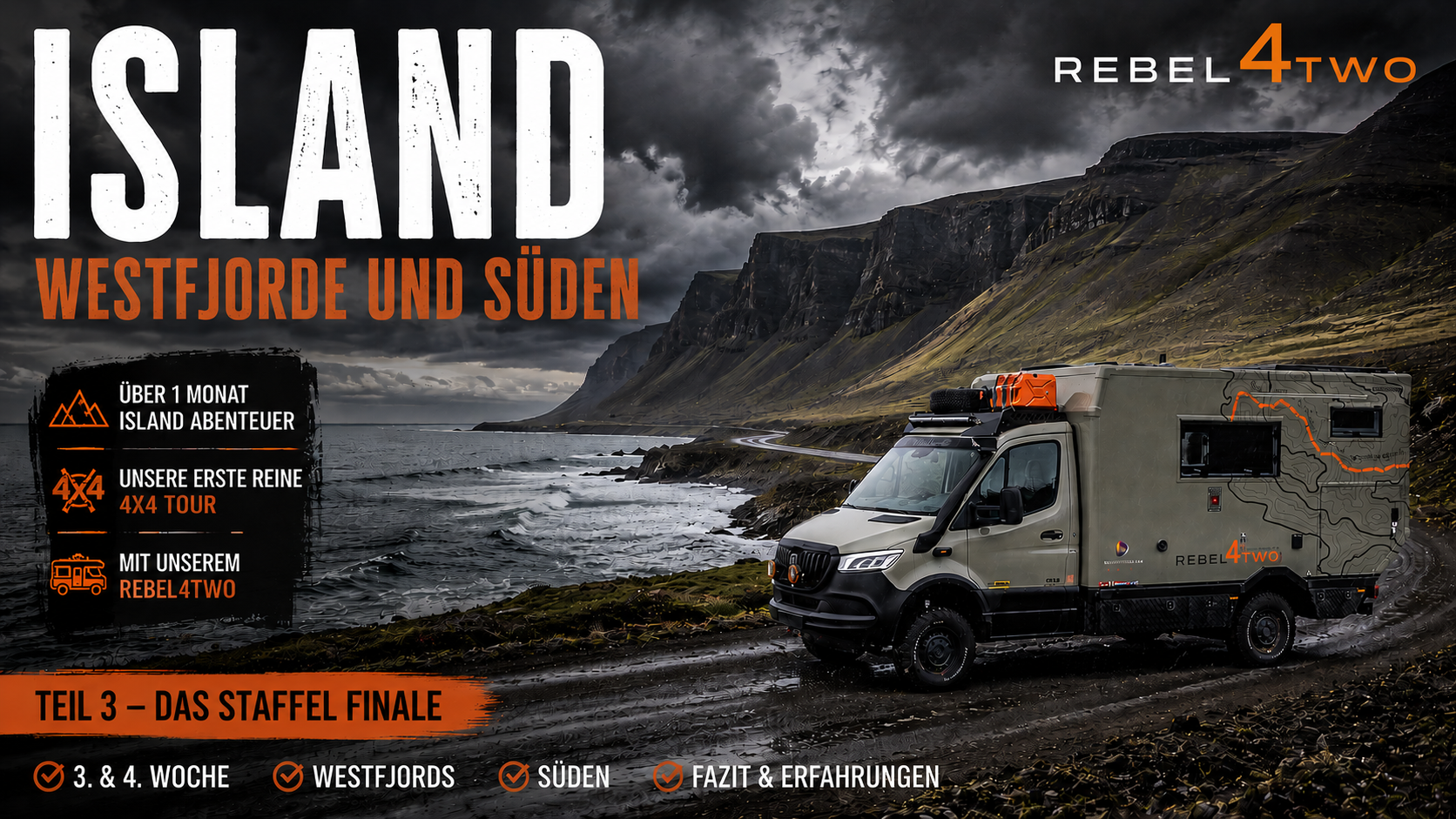 ISLAND - 4x4 Overlanding Abenteuer - Teil 3: Die Westfjords und der Süden - Neues YouTube Video