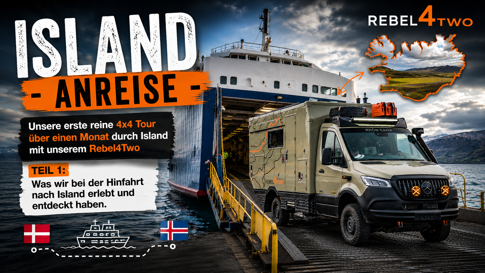 ISLAND - 4x4 Overlanding Abenteuer - Teil 1: Anreise - Neues YouTube Video