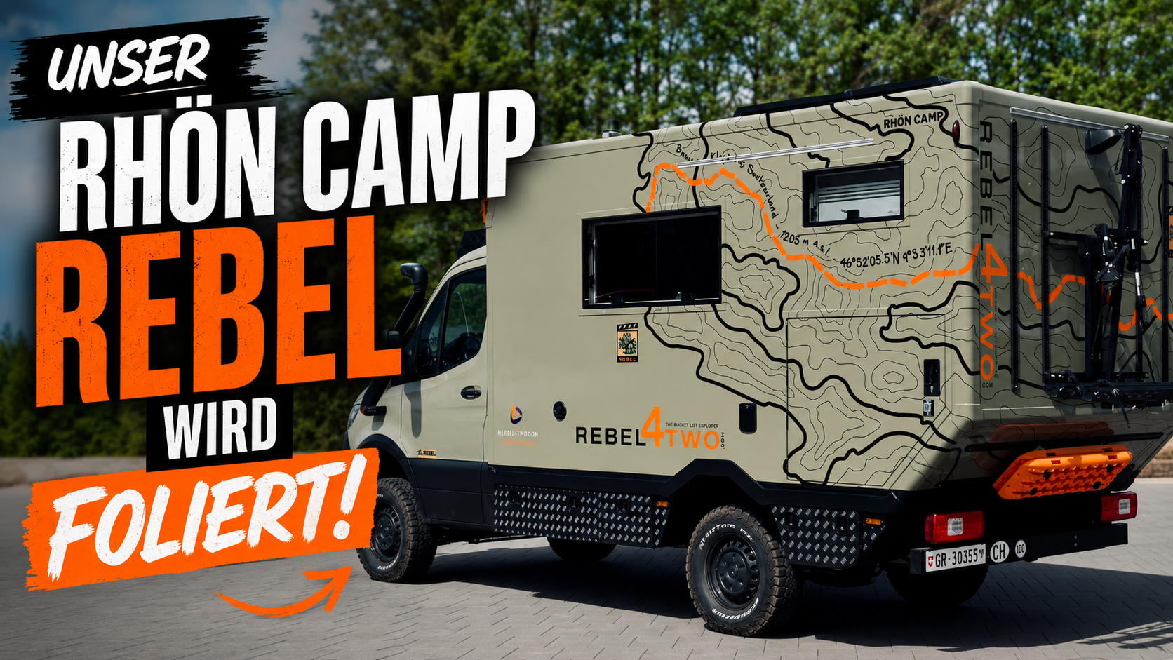 Rebel4Two | Unser Rhön Camp Rebel wird foliert! | Neues YouTube Video: Reise-Vlog 7