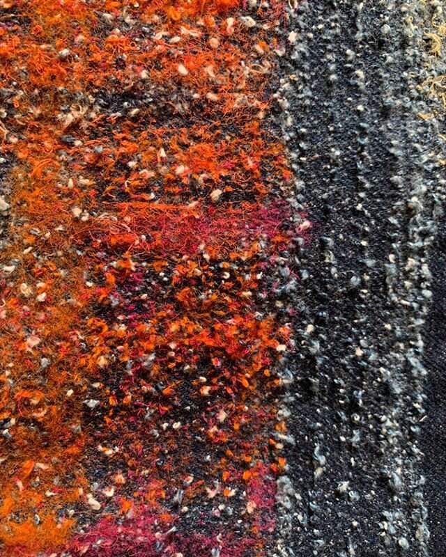 Beautiful texture from needle punching denim. 
#texture #colour #cushions #textiles #denim #textileart #contemporarytextiles #gillhewitt