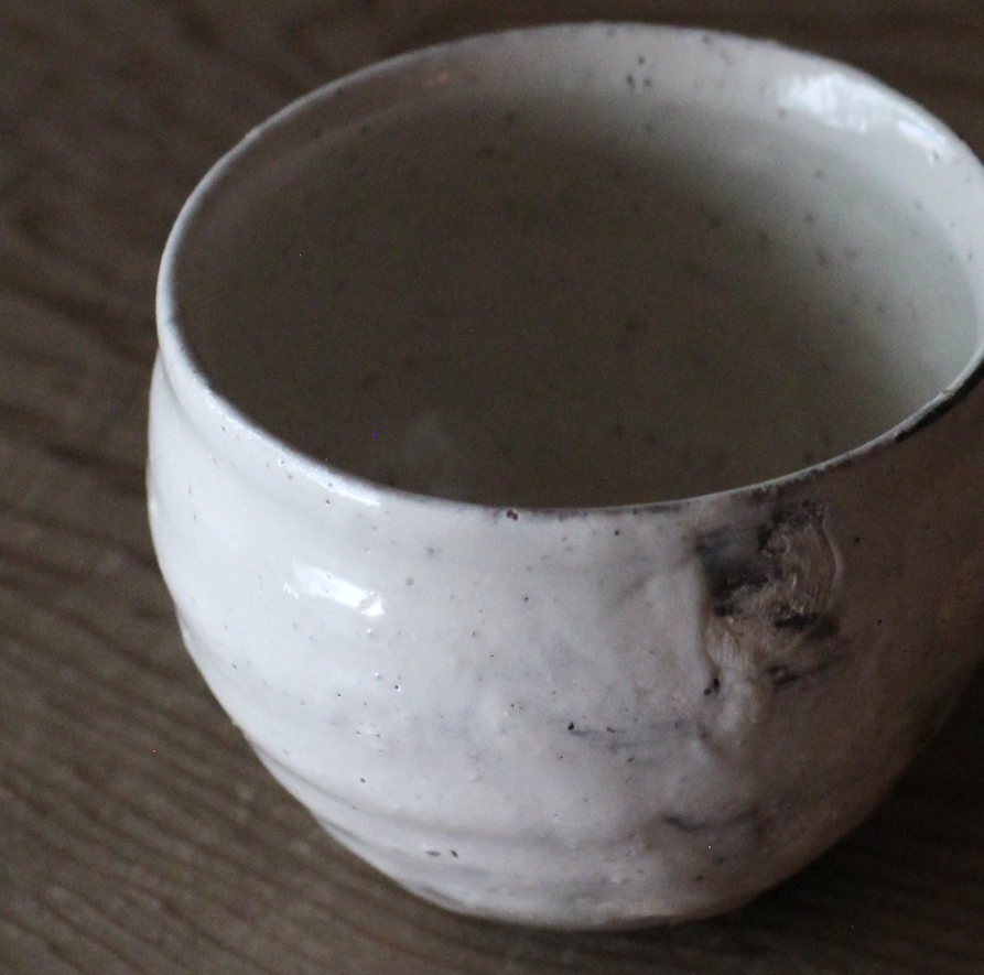 辻村史朗　粉引ワインカップ｜Shiro Tsujimura, Sake cup, Kohiki style