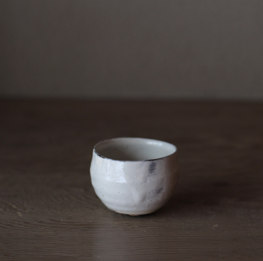 辻村史朗　粉引ワインカップ｜Shiro Tsujimura, Sake cup, Kohiki style