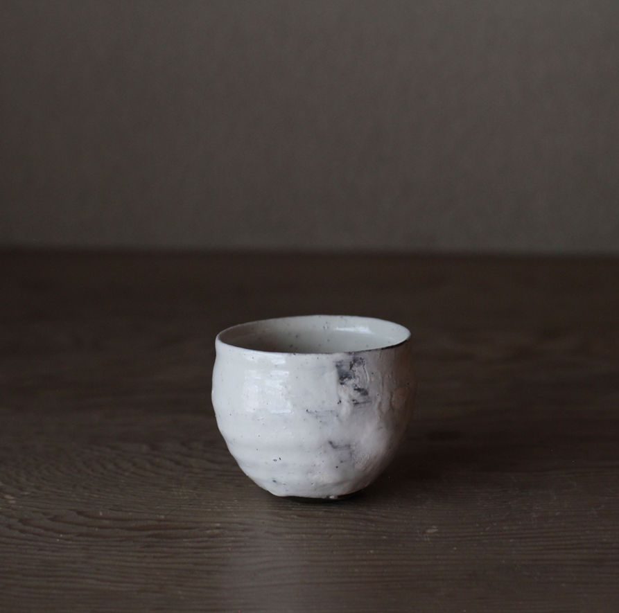 辻村史朗　粉引ワインカップ｜Shiro Tsujimura, Sake cup, Kohiki style