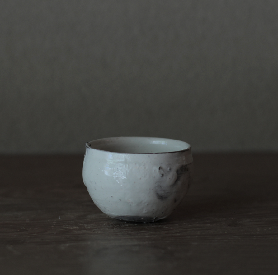 辻村史朗　粉引ワインカップ ｜Shiro Tsujimura, Sake cup, Kohiki style