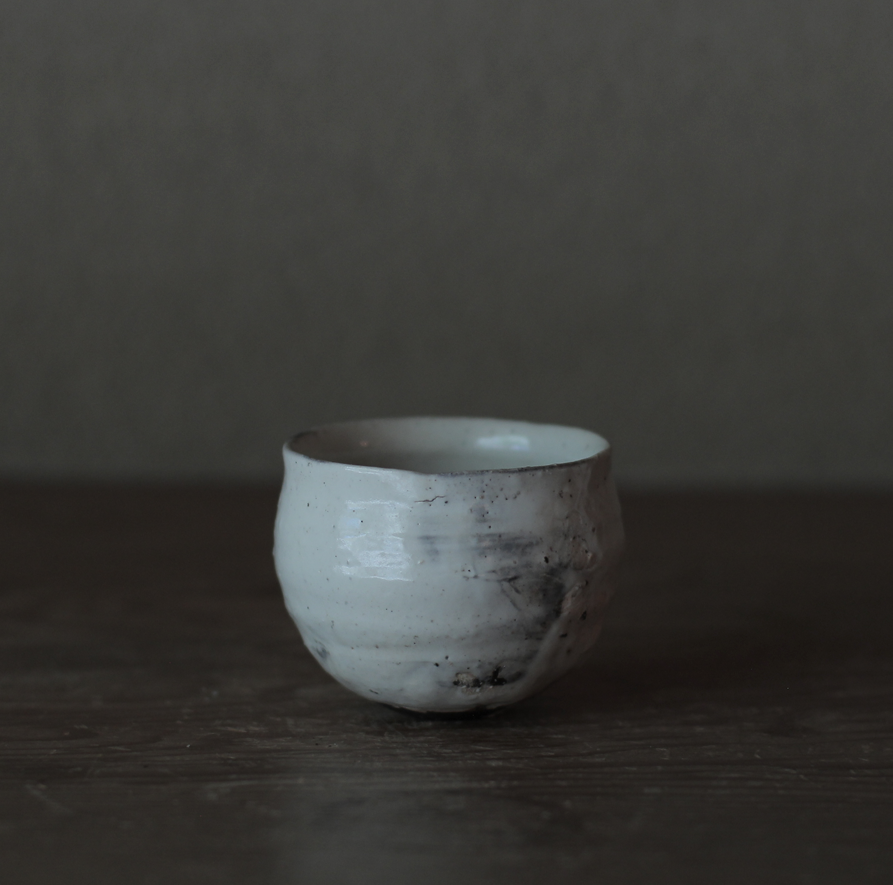 辻村史朗　粉引ワインカップ ｜Shiro Tsujimura, Sake cup, Kohiki style