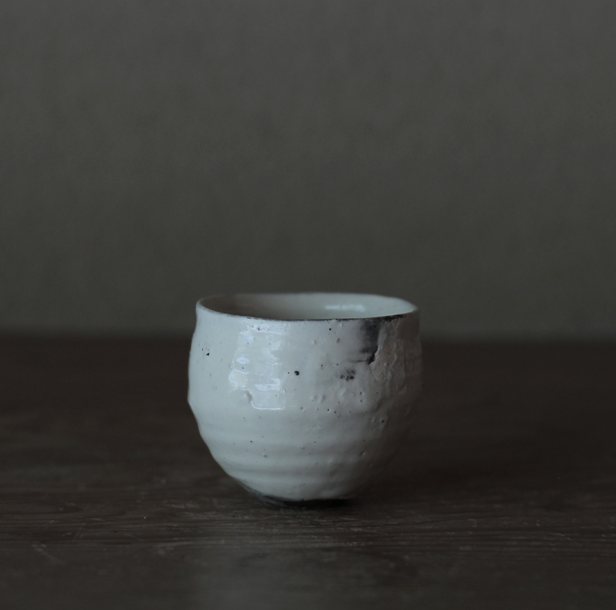 辻村史朗　粉引ワインカップ ｜Shiro Tsujimura, Sake cup, Kohiki style