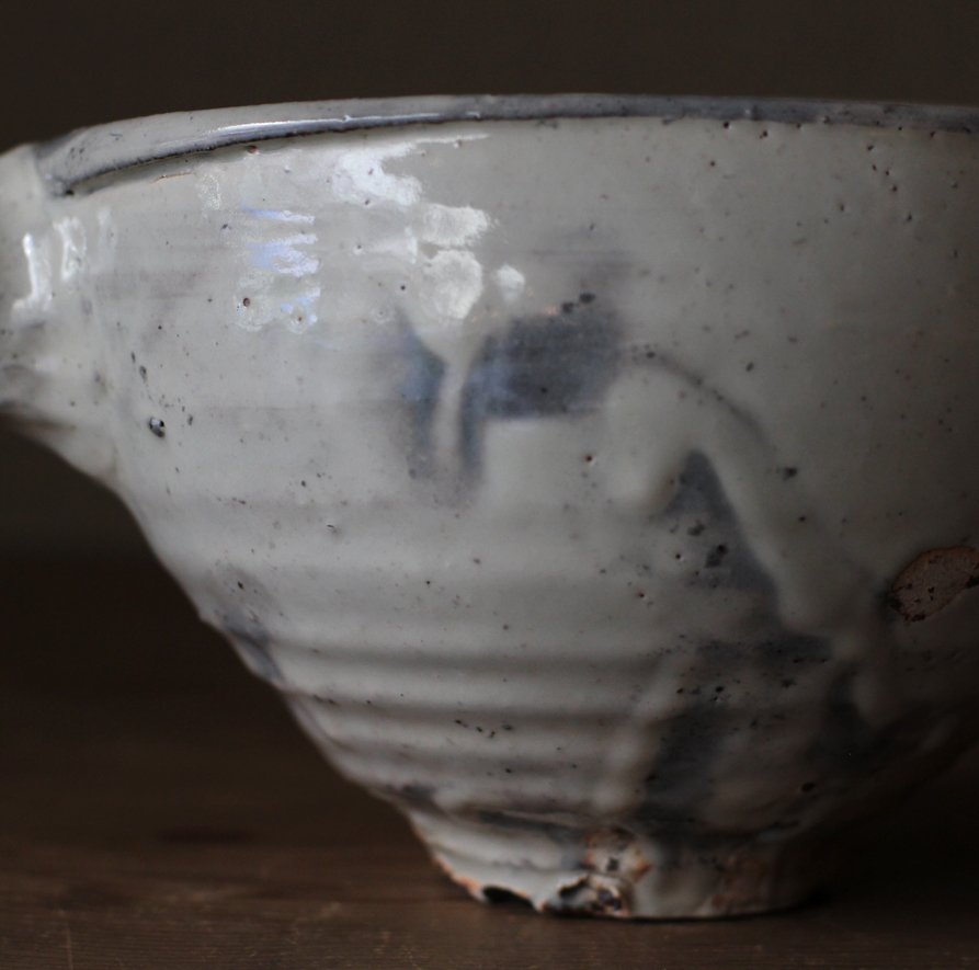 辻村史朗　粉吹片口 ｜Shiro Tsujimura, Lipped bowl, Kofuki style