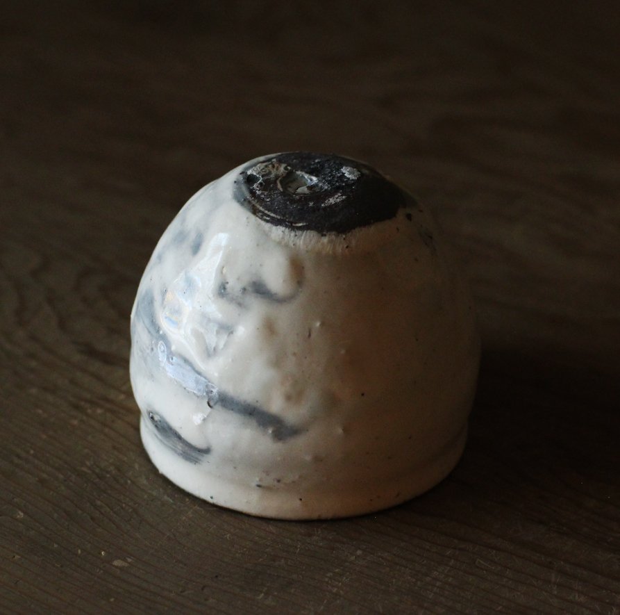 辻村史朗　粉引ワインカップ｜Shiro Tsujimura, Sake cup, Kohiki style