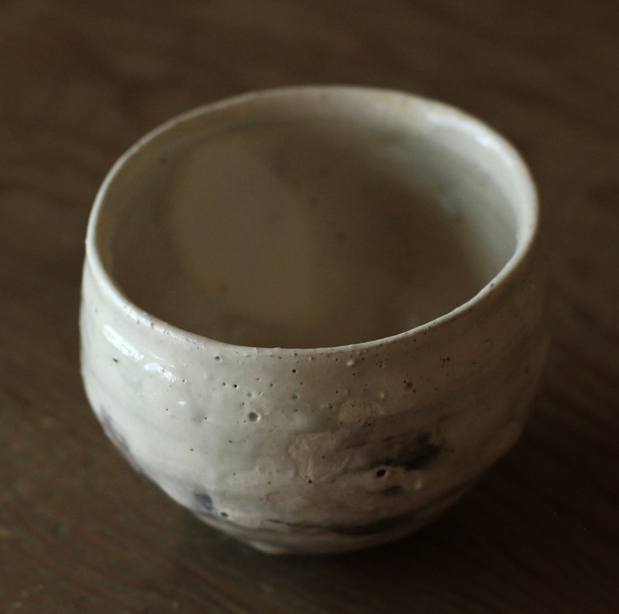 辻村史朗　粉引ワインカップ｜Shiro Tsujimura, Sake cup, Kohiki style