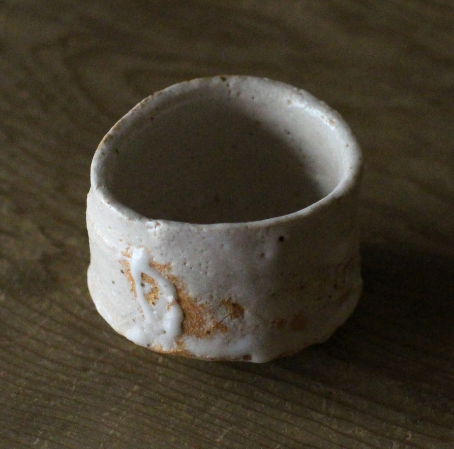 辻村史朗　志野ぐい呑	｜Shiro Tsujimura, Sake cup, Shino style (Copy)