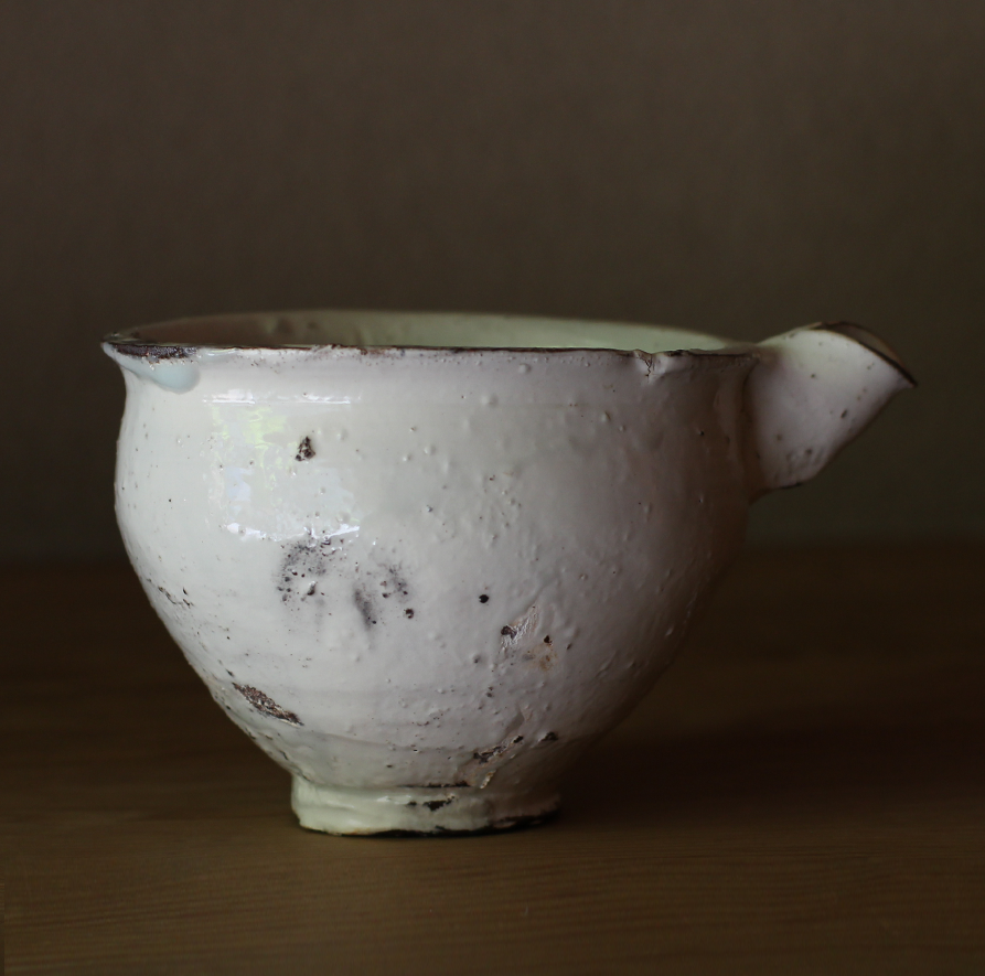 辻村史朗　粉吹片口	 ｜Shiro Tsujimura, Lipped bowl, Kofuki style