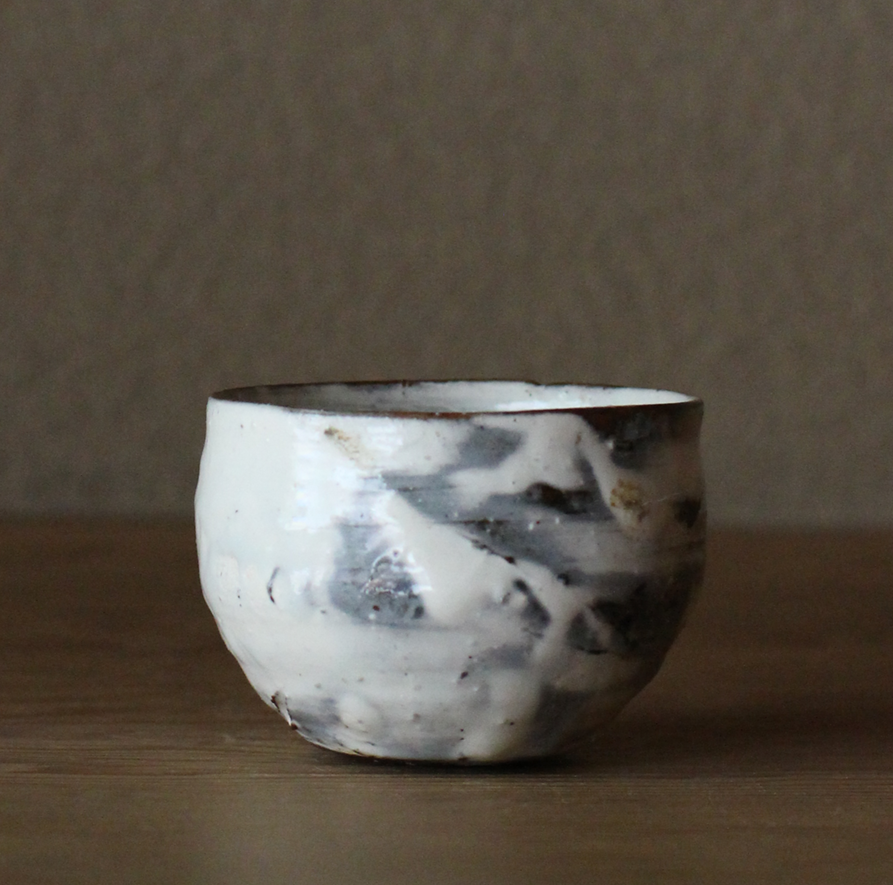 辻村史朗　粉引ワインカップ｜Shiro Tsujimura, Sake cup, Kohiki style