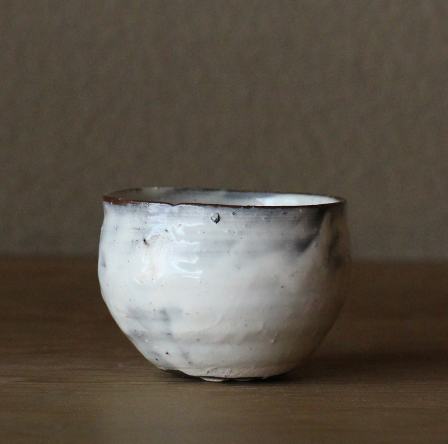 辻村史朗　粉引ワインカップ｜Shiro Tsujimura, Sake cup, Kohiki style